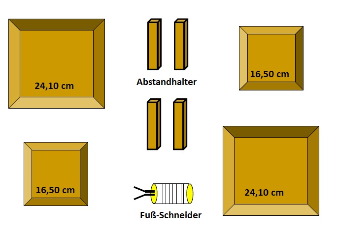 GR - Essgeschirr-Set quadratisch