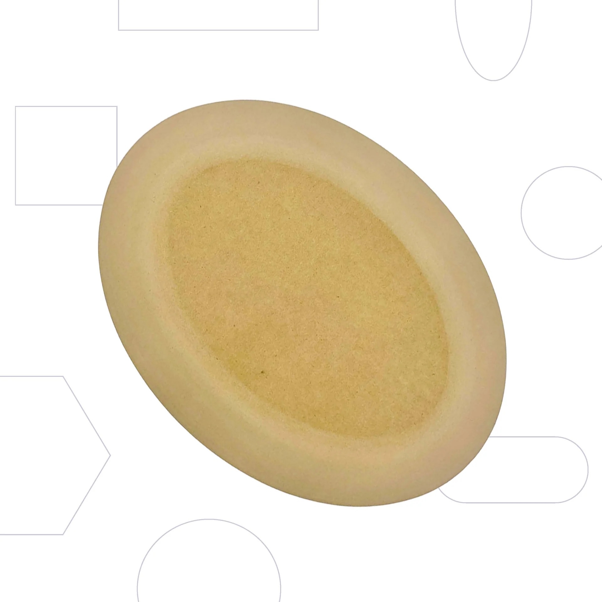 Form oval kantenlos 20,8 x 30,5 cm