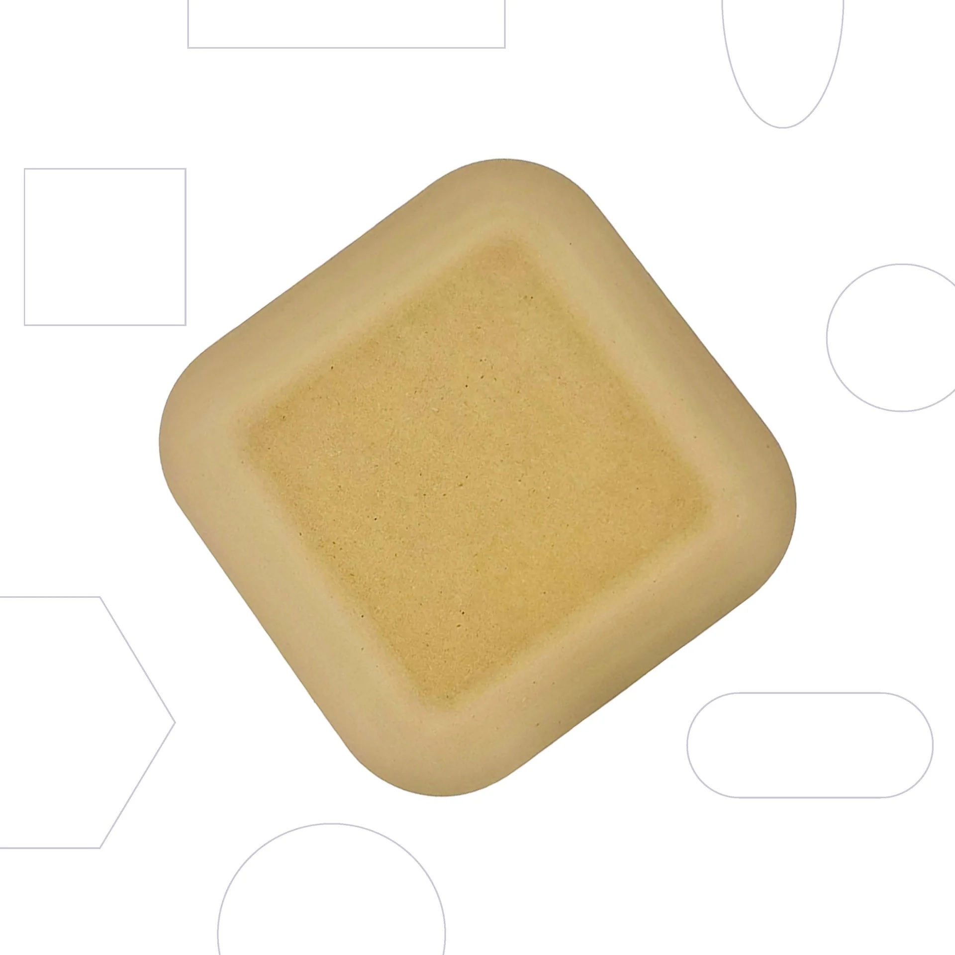 Form quadratisch, kantenlos, 22,9 cm
