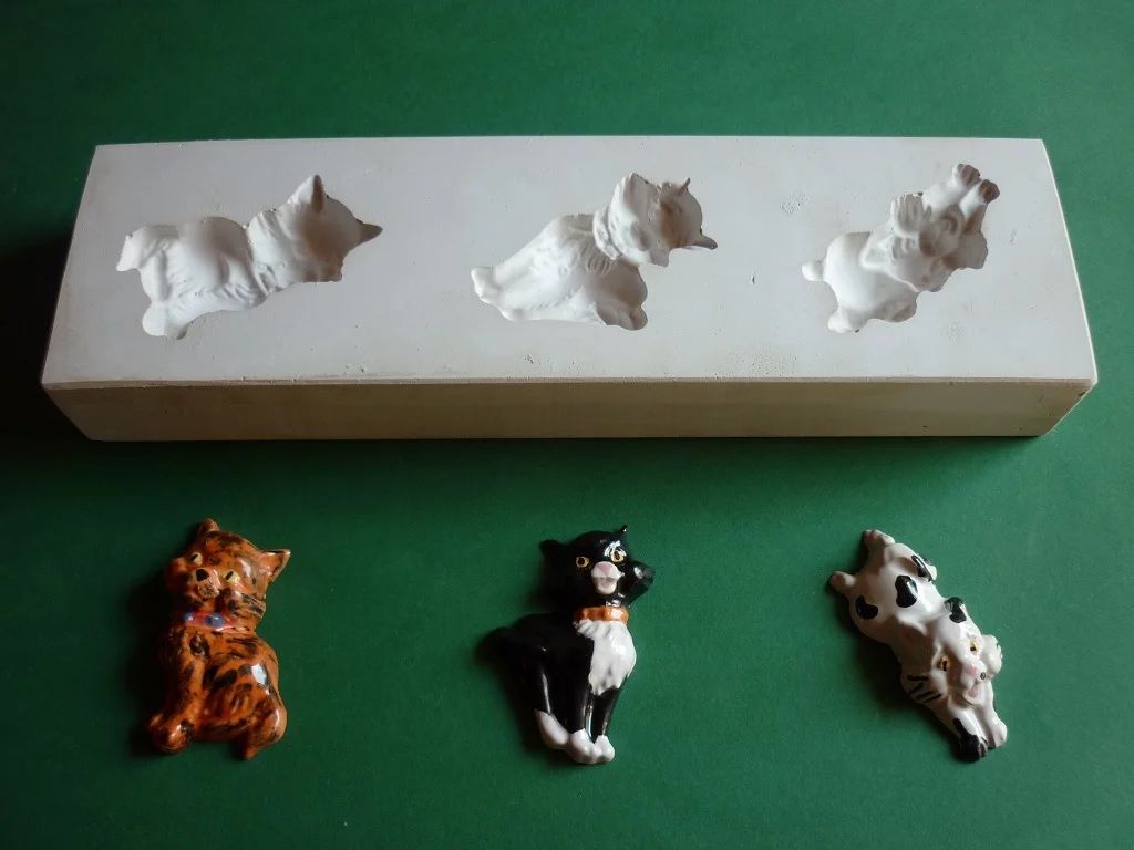 Eindrückform Katzen