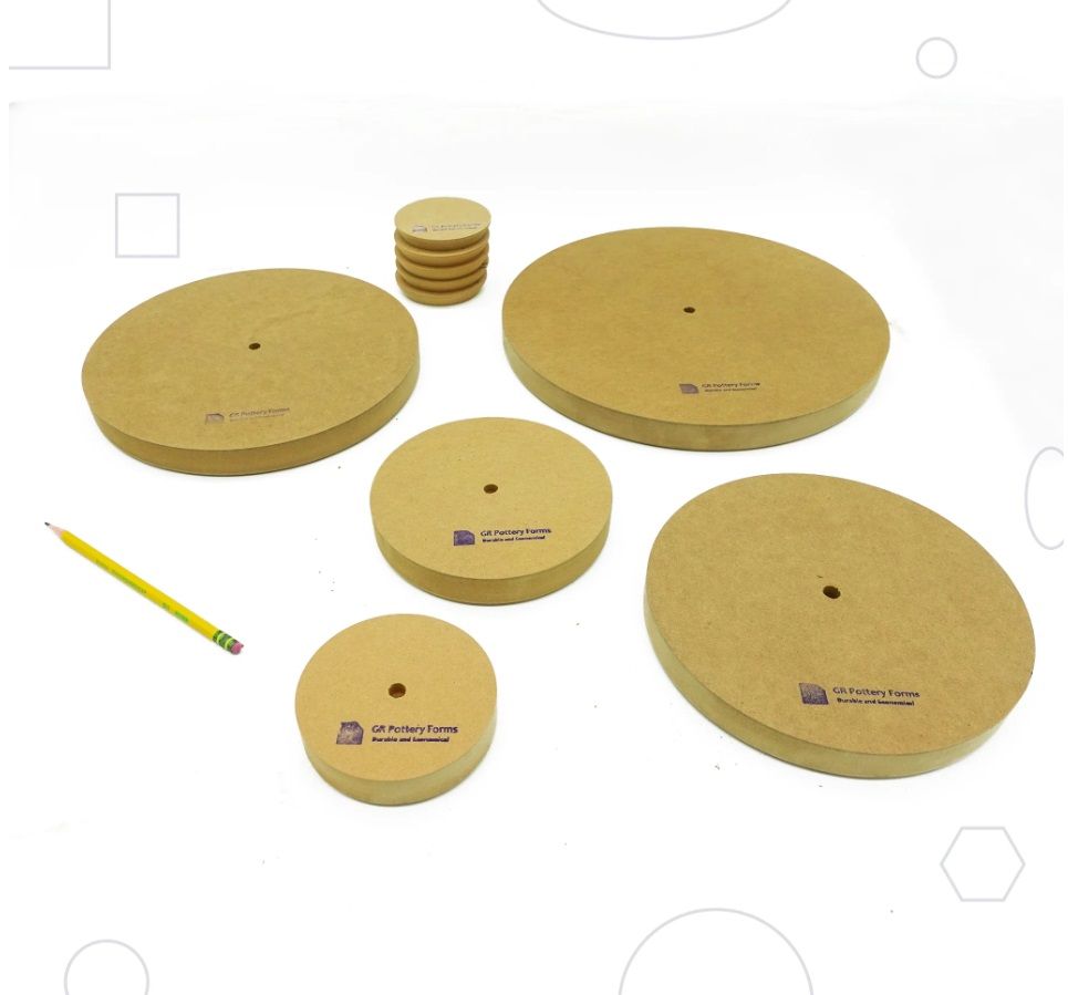 Geschirr-Set mit gerundetem Rand 24,1 + 31,8 cm