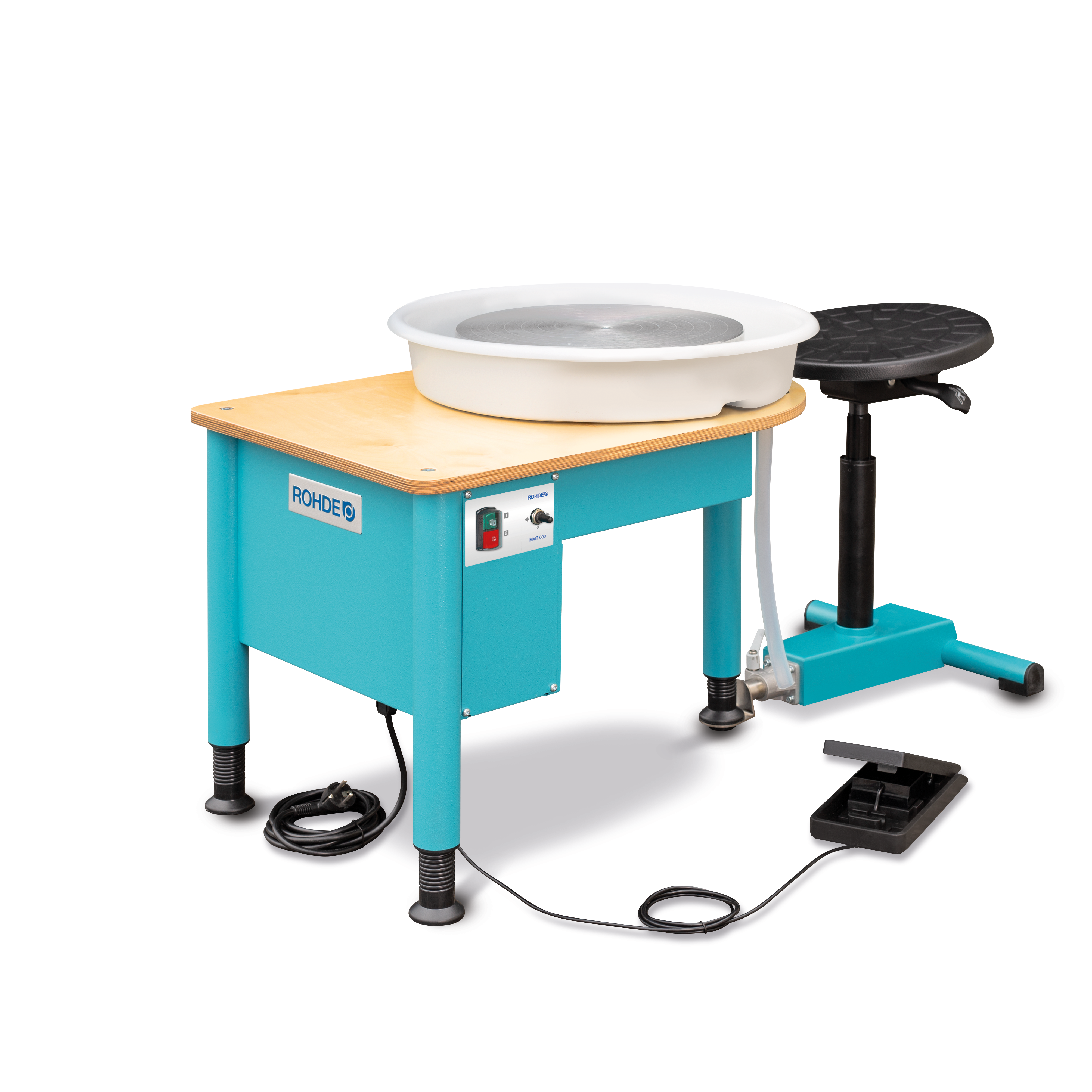 Töpferscheibe ROHDE, Modell HMT 600 mit Sitz